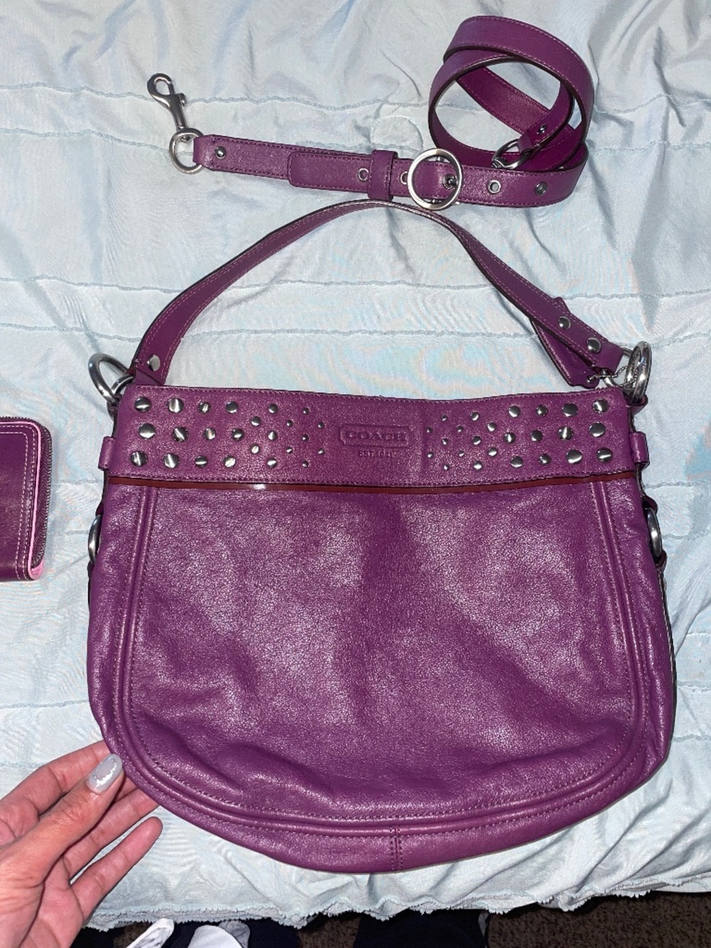 Coach Zoe Hobo Purse w/ Matching Wallet Y2K Vintage